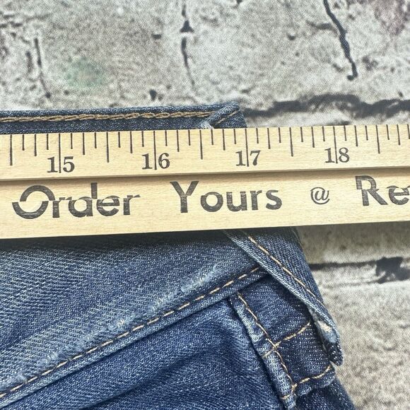 True Religion Jeans Mens 33x33 Blue Ricky Relaxed Straight Light Wash Denim - Picture 12 of 16